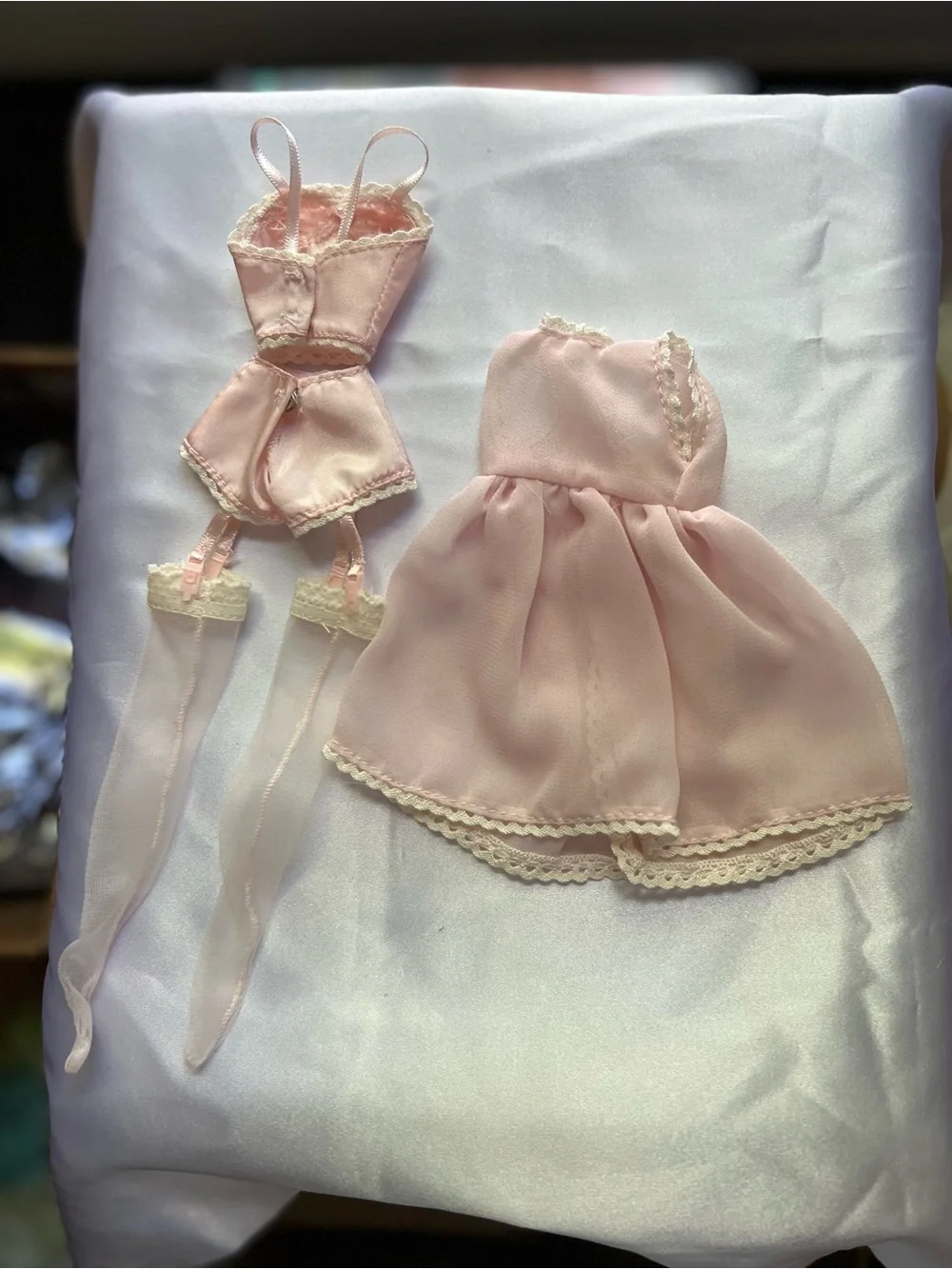 Barbie Pink Lingerie Doll Outfit Set